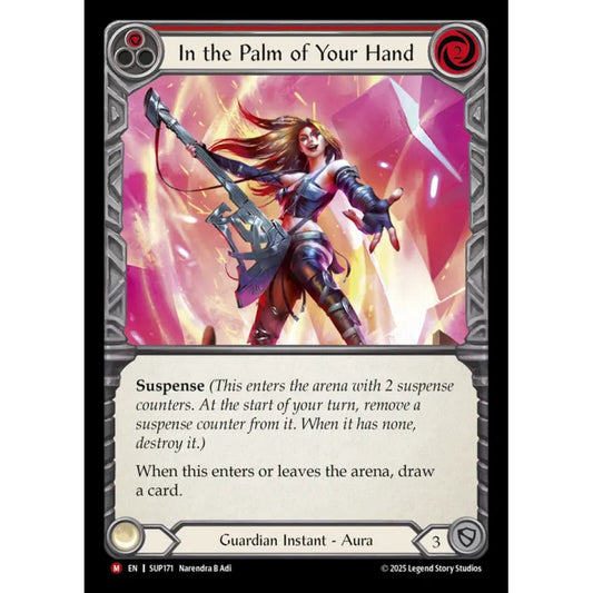 In the Palm of Your Hand SUP171 Majestic Flesh & Blood Trading Card Game Super Slam in Regular Art