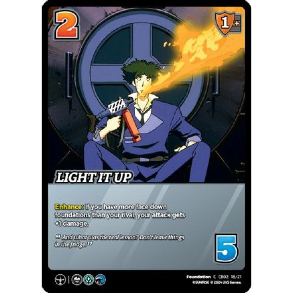 Light it Up, 16/21, C, UniVersus, Cowboy Bebop & Trigun Stampede