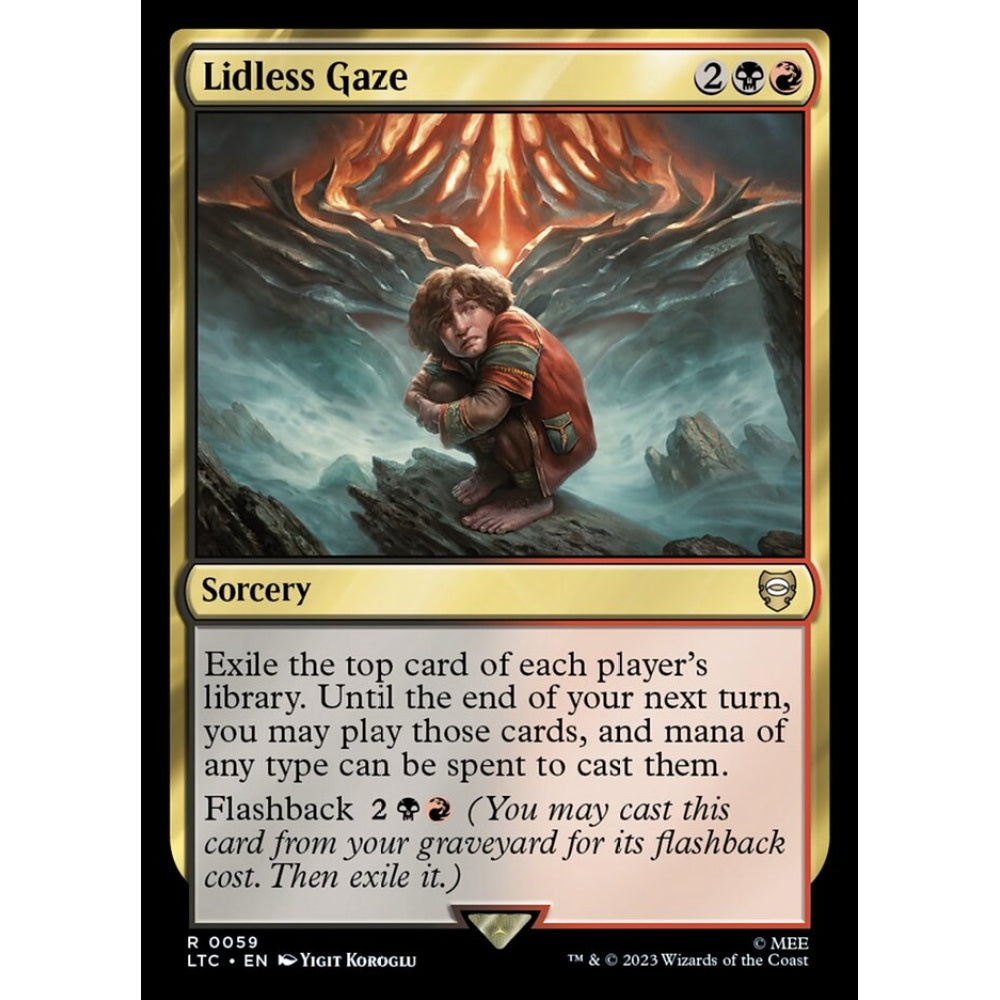 Lidless Gaze, rare, 59, Magic the Gathering, Tales of Middle-earth Commander