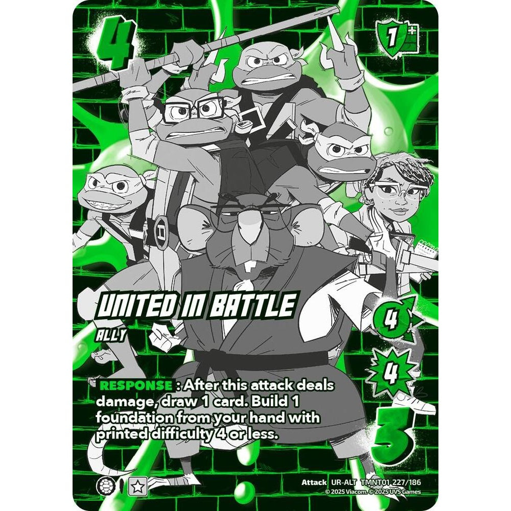 United in Battle 227/186 TMNT01 Universus Teenage Mutant Ninja Turtles Attack UR-ALT