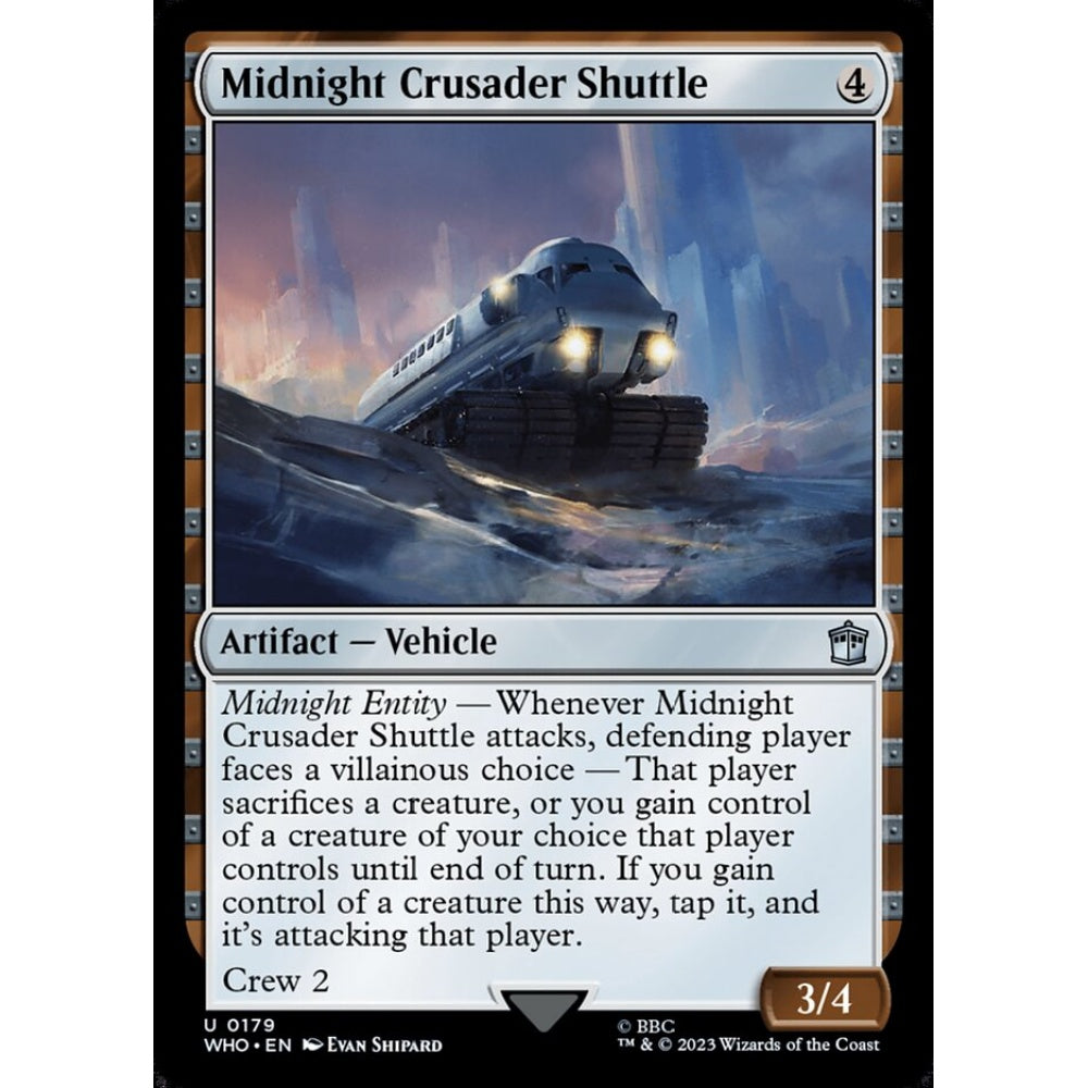 Midnight Crusader Shuttle uncommon 179 Magic the Gathering Doctor Who