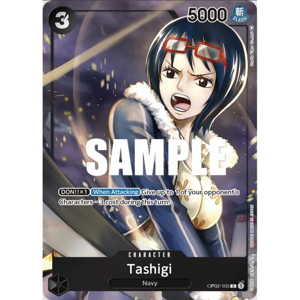 Tashigi, OP02-105, Full Art, One Piece, Paramount War