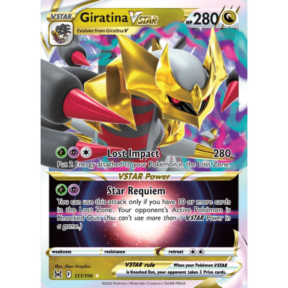 Giratina VSTAR Ultra Rare 131/196 Pokemon Card Game Lost Origins