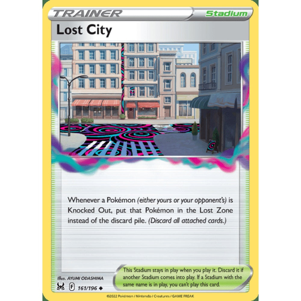 Lost City Uncommon 161/196 Pokemon Card Game Lost Origins