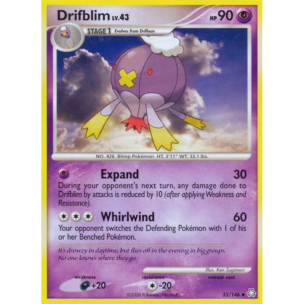 Drifblim Uncommon 53/146 Pokemon Card Game Legends Awakened