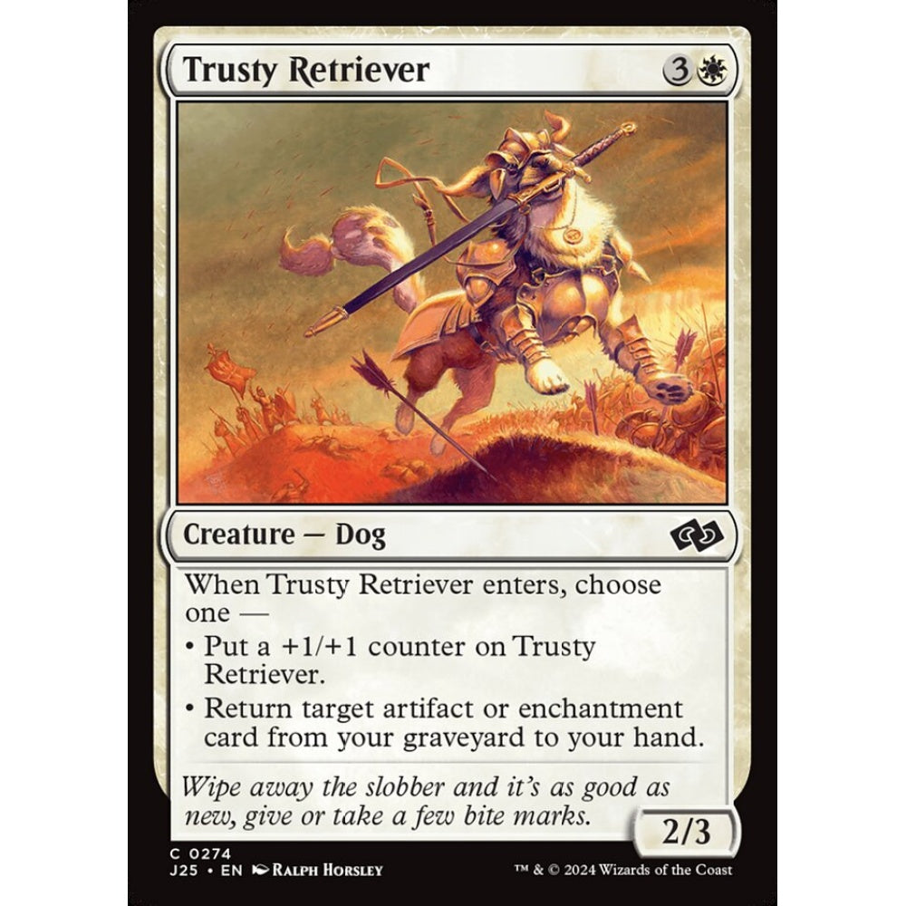 Trusty Retriever, 274, common, Magic: The Gathering, Foundations Jumpstart