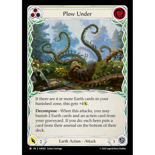 Plow Under SUP262 Majestic Flesh & Blood Trading Card Game Super Slam in Regular Art