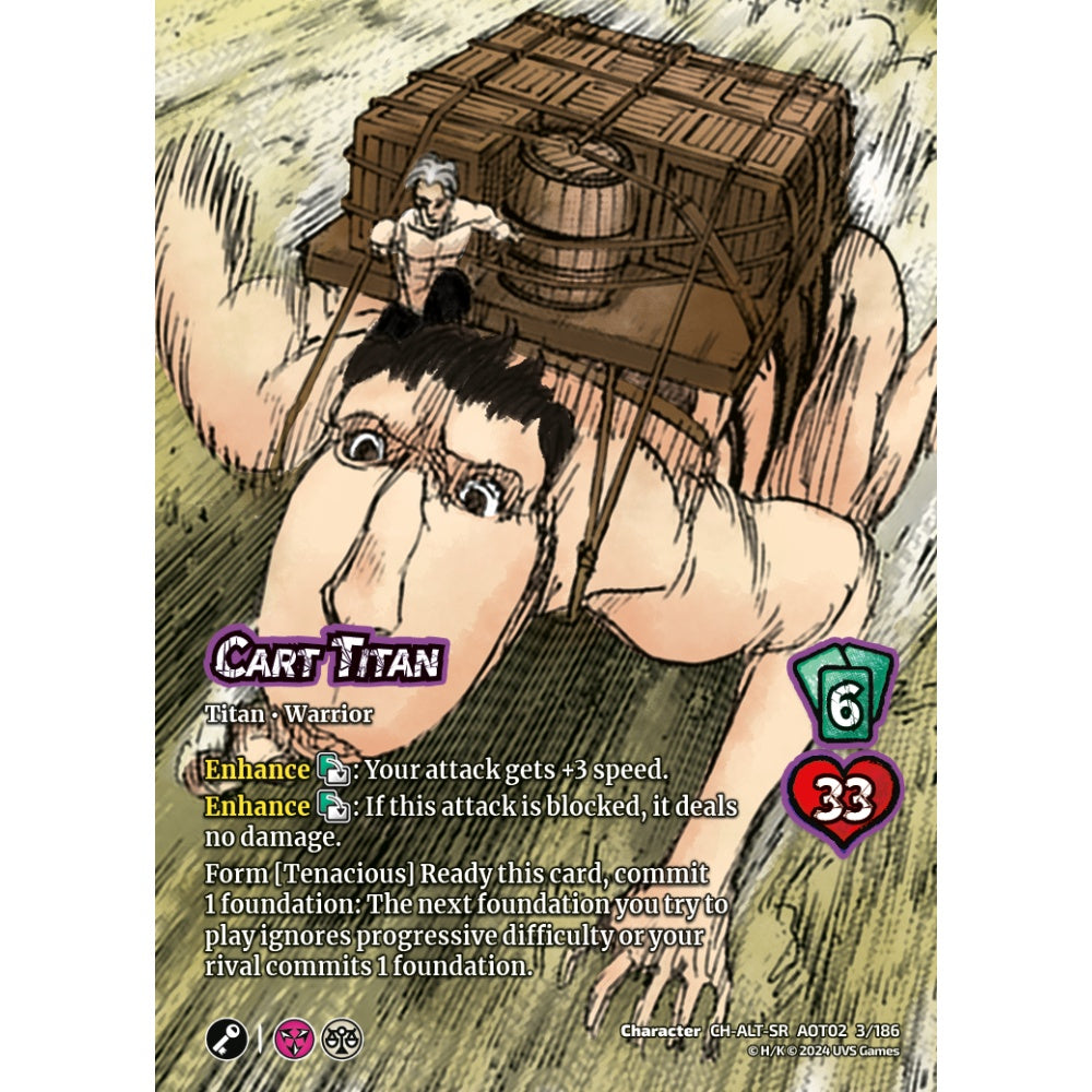 Cart Titan, 3/186, AOT02, Universus, Attack on Titan: Origins of Power, Character, CH-SR-ALT