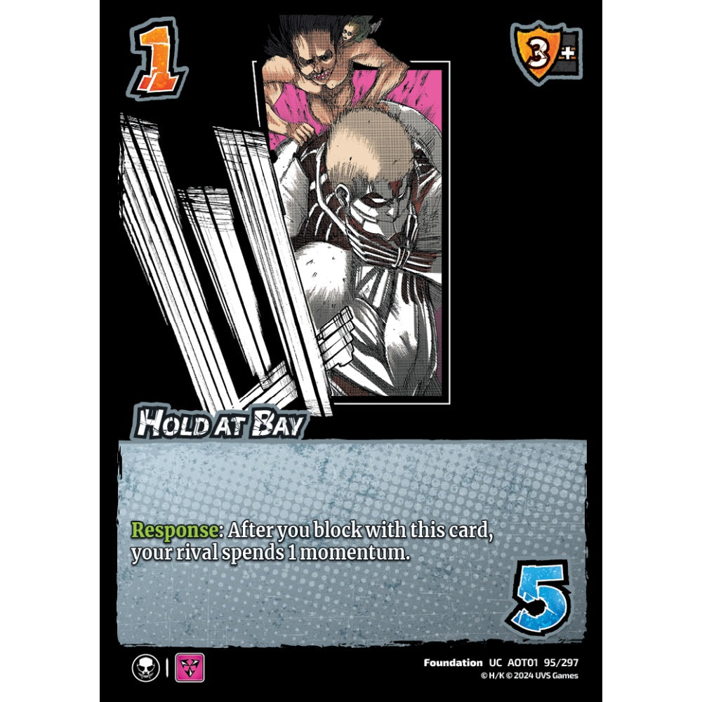 Hold at Bay, 95/297, UC, UniVersus, Attack on Titan: Battle for Humanity