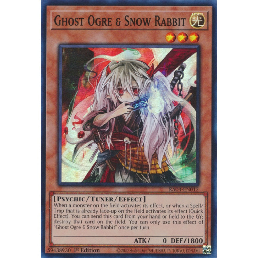 Ghost Ogre & Snow Rabbit RA04-EN015 Ultra Ultra Rare Yu-Gi-Oh Quarter Century Stampede in Art