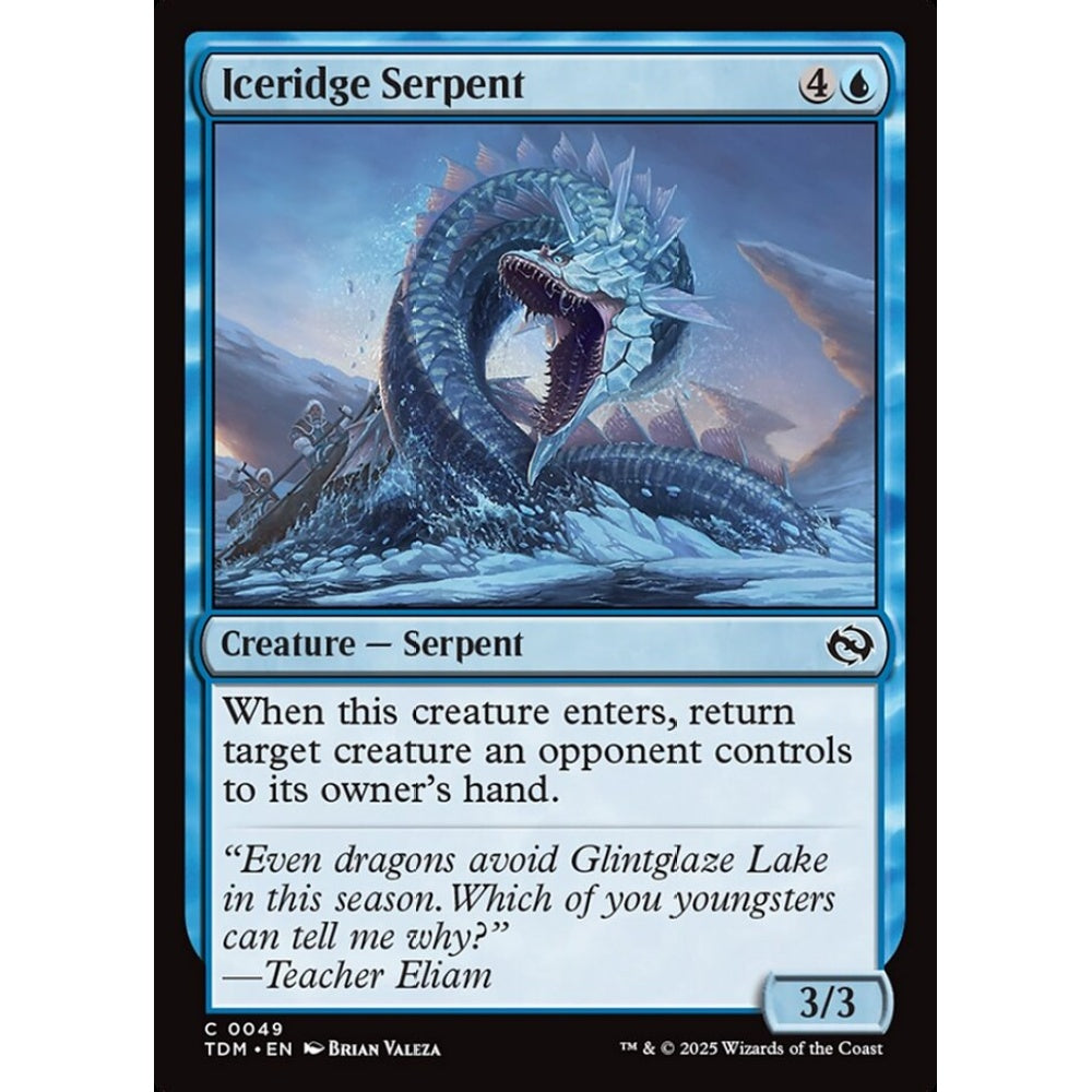 Iceridge Serpent common 49 Magic the Gathering Tarkir: Dragonstorm