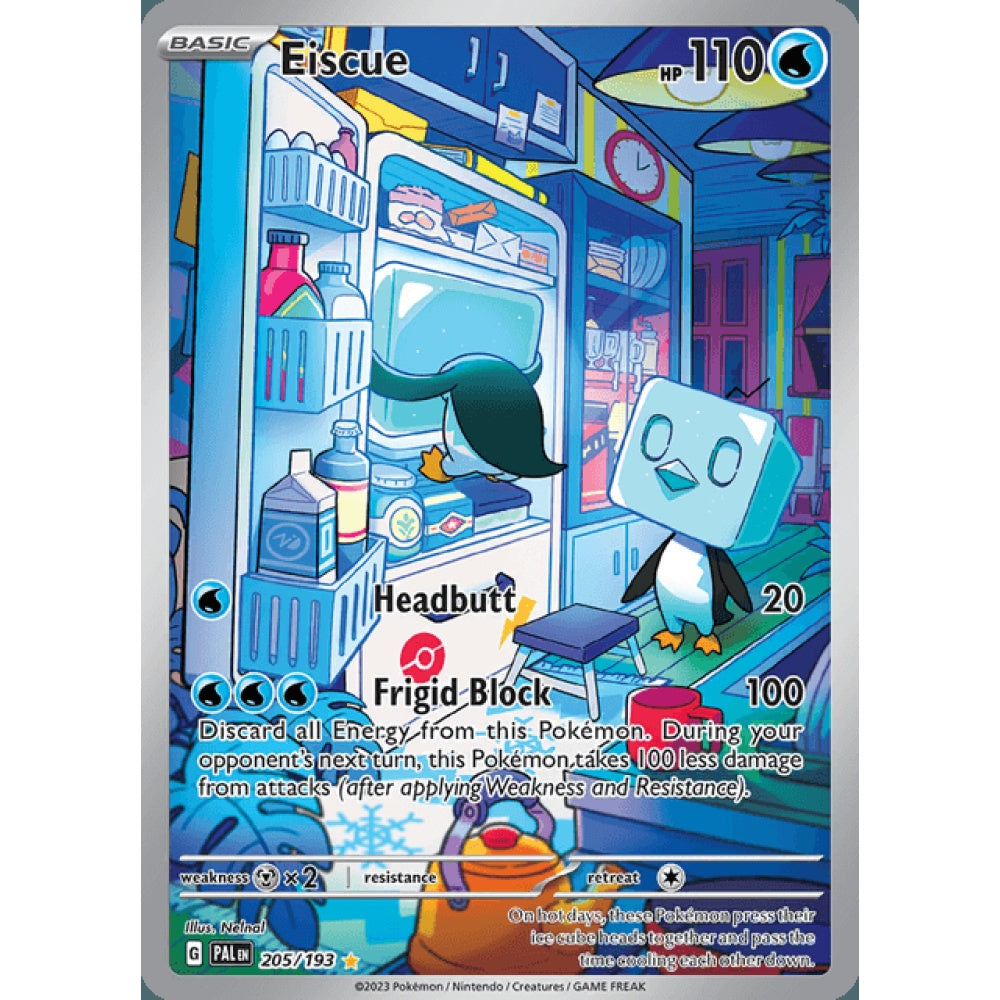 Eiscue Illustration Rare 205/193 Pokemon Card Game Paldea Evolved