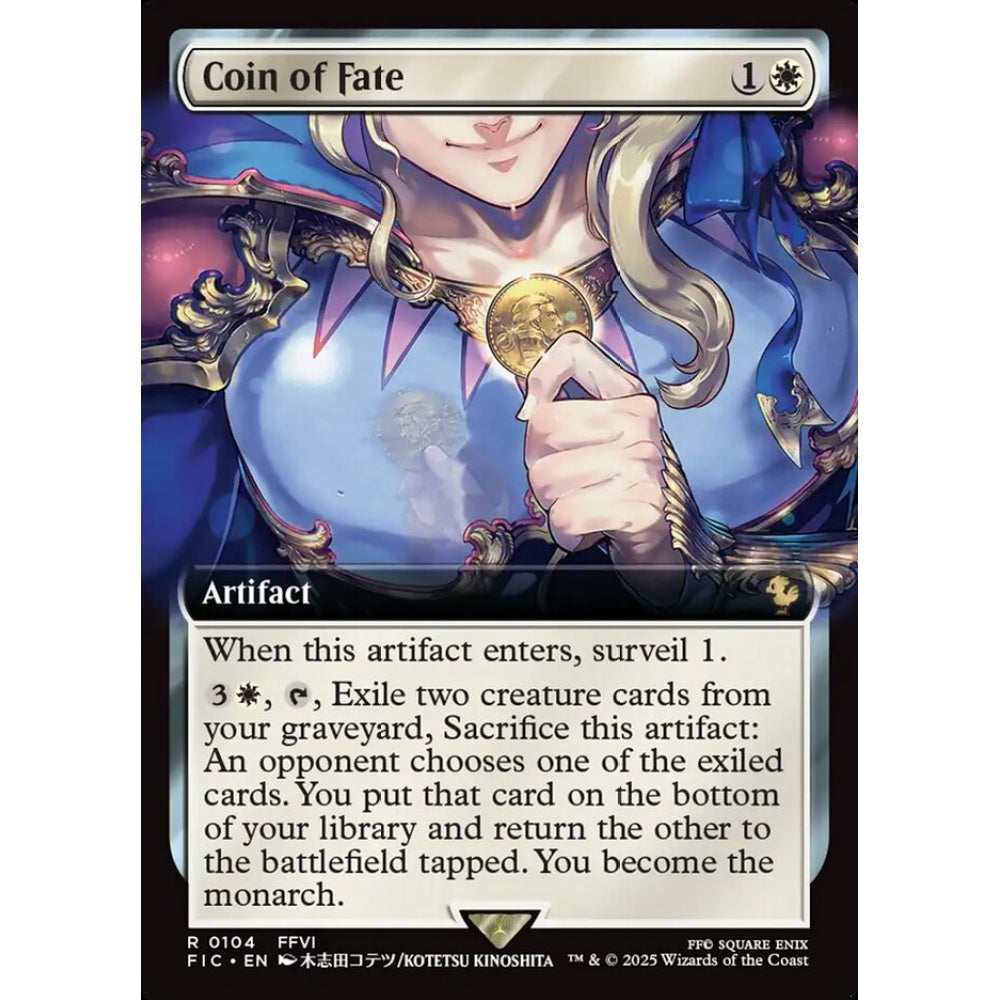 Coin of Fate rare 104 Magic the Gathering Final Fantasy Commander