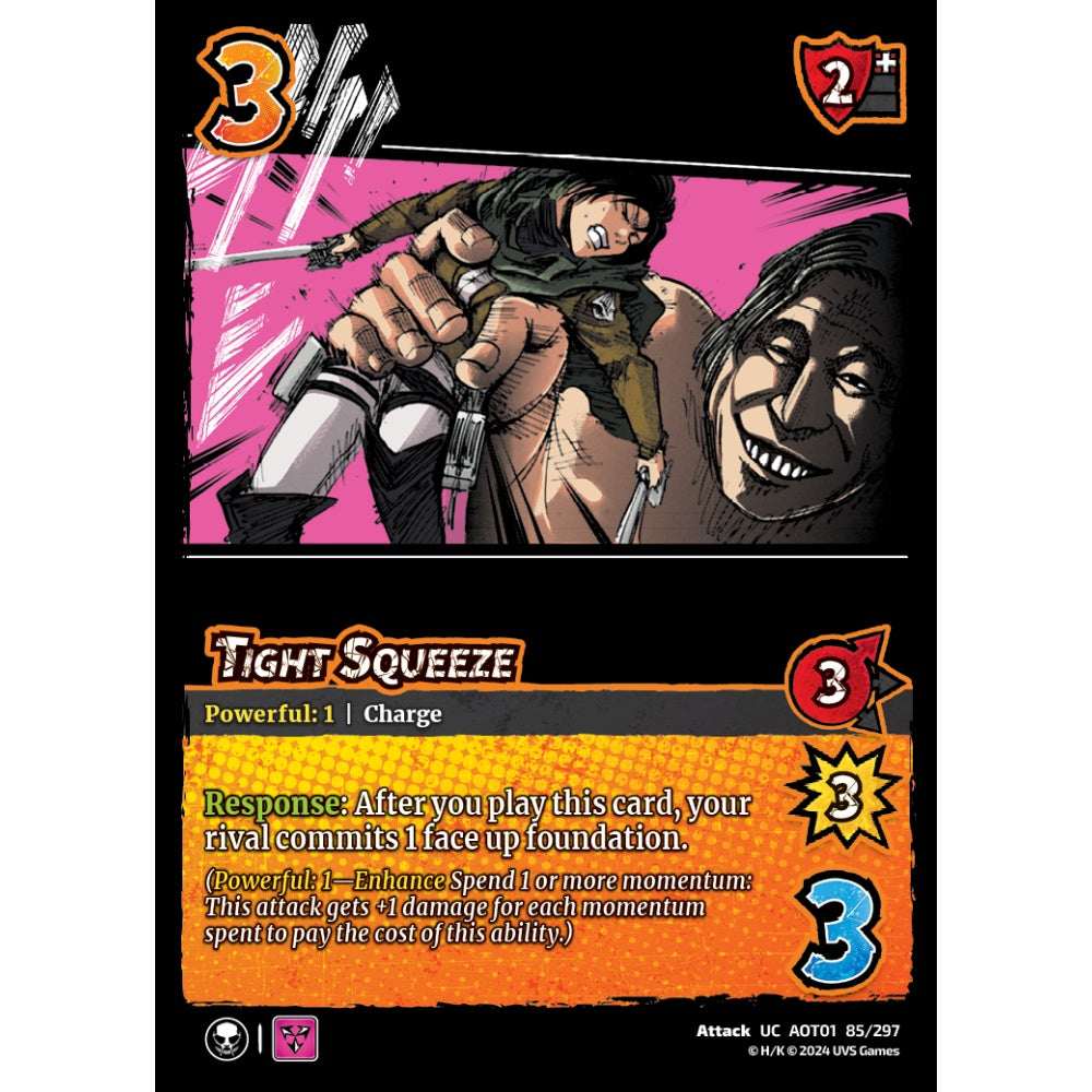 Tight Squeeze, 85/297, UC, UniVersus, Attack on Titan: Battle for Humanity