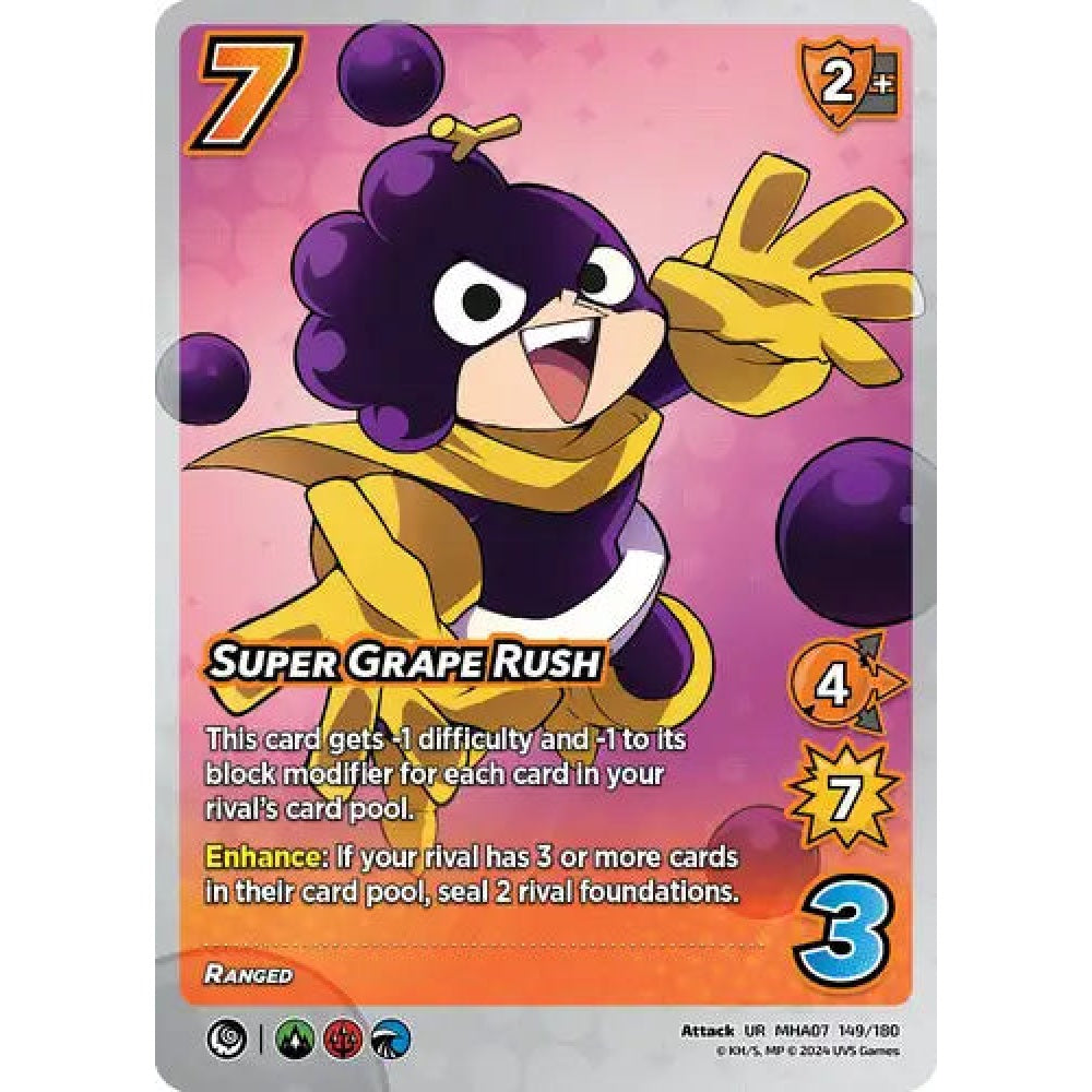 Super Grape Rush, 149/180, UR, UniVersus, MHA07 Girl Power
