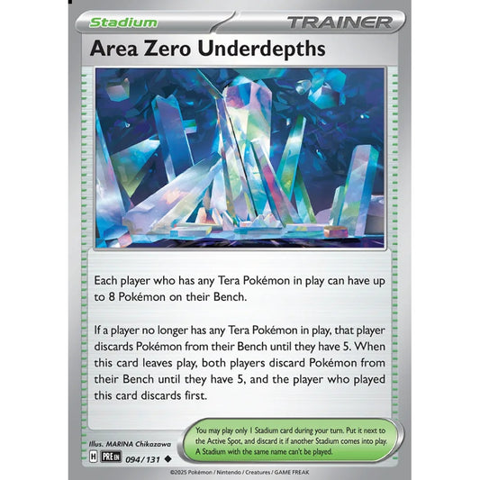 Area Zero Underdepths Uncommon 094/131 Pokemon Card Game Prismatic Evolutions