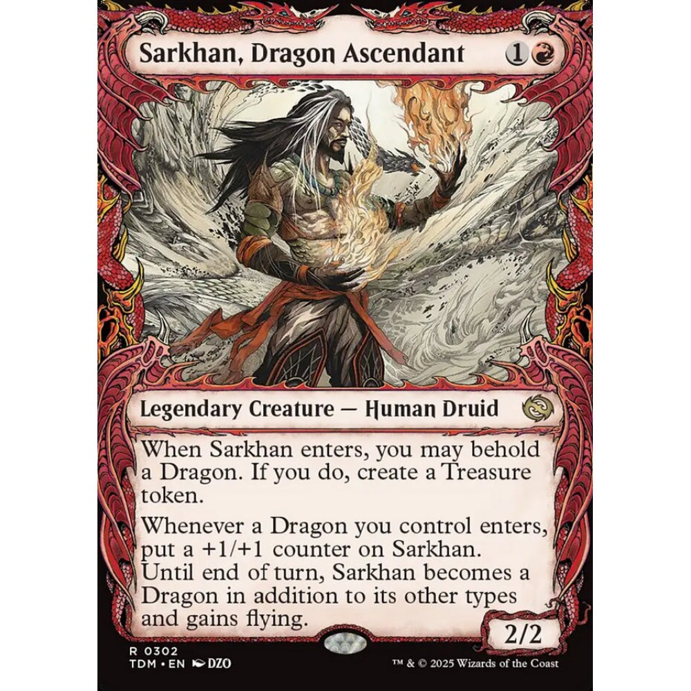 Sarkhan, Dragon Ascendant rare 302 Magic the Gathering Tarkir: Dragonstorm