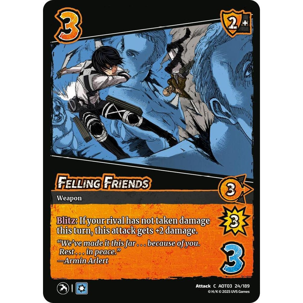 Felling Friends 24/189 AOT03 Universus Attack on Titan: Apocalypse Attack C