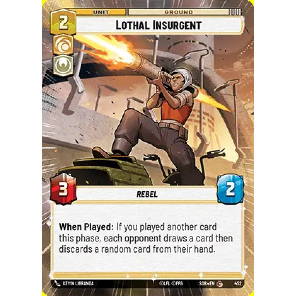 Lothal Insurgent, 452, C, Star Wars Unlimited, Sparks Of Rebellion