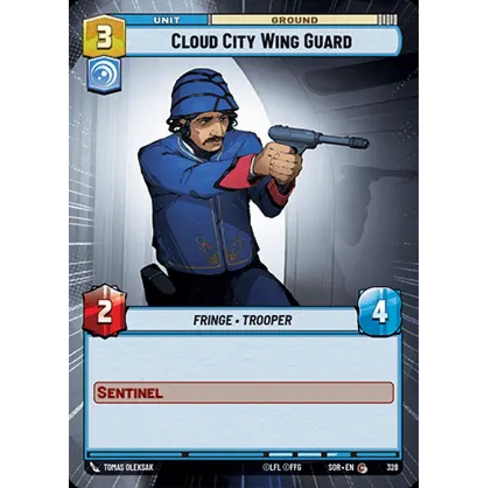 Cloud City Wing Guard, 328, C, Star Wars Unlimited, Sparks Of Rebellion