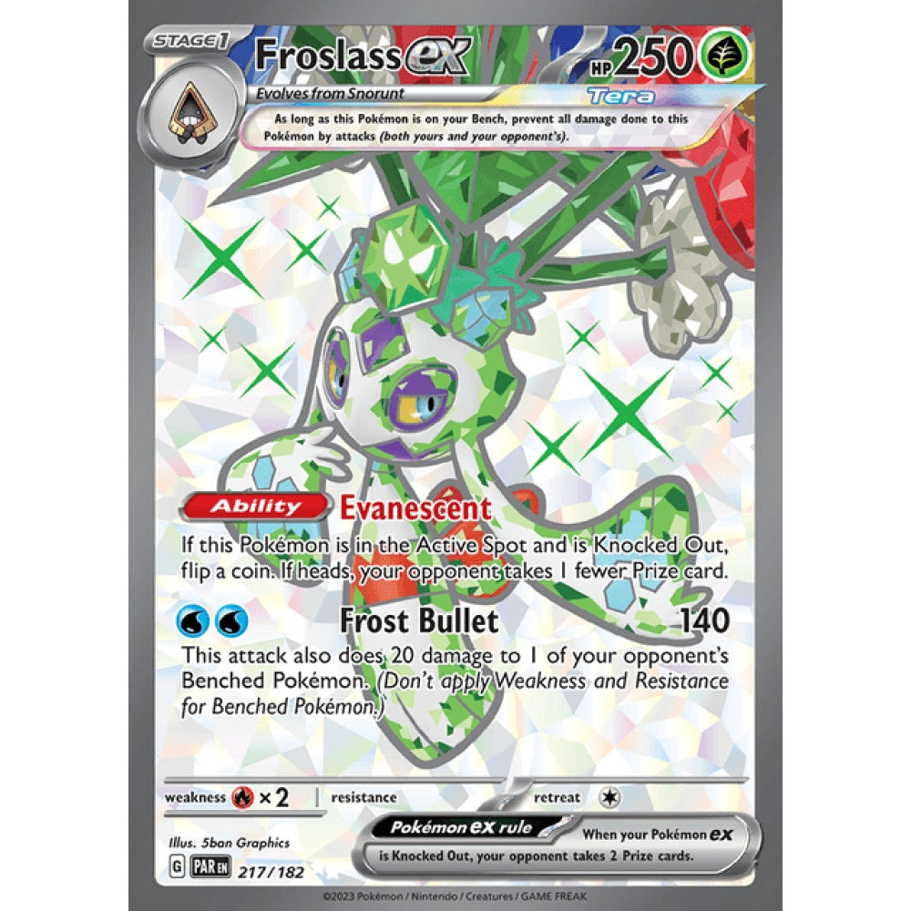 Froslass ex Full Art 217/182 Pokemon Card Game Paradox Rift