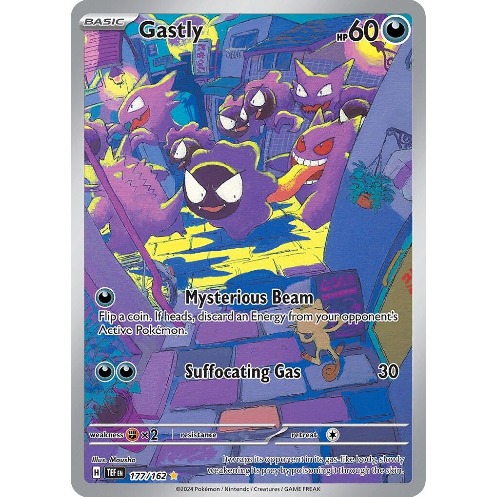 Gastly Illustration Rare 177/162 Pokemon Card Game Temporal Forces