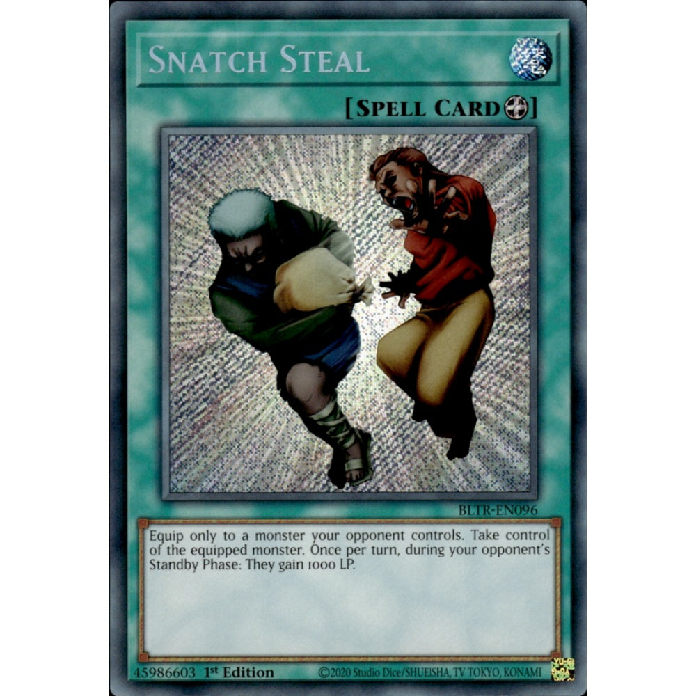 Snatch Steal BLTR-EN096 Secret Secret Rare Yu-Gi-Oh Battles of Legend: Terminal Revenge in Art