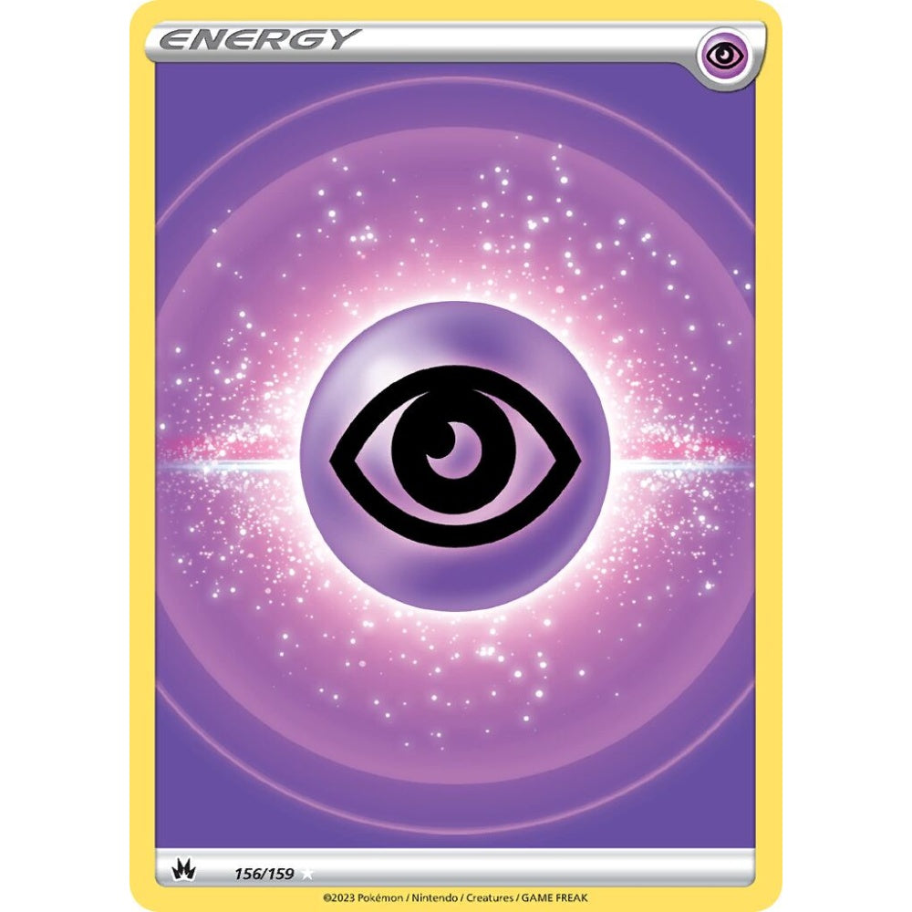 Psychic Energy Rare Ultra 156/159 Pokemon Card Game Crown Zenith