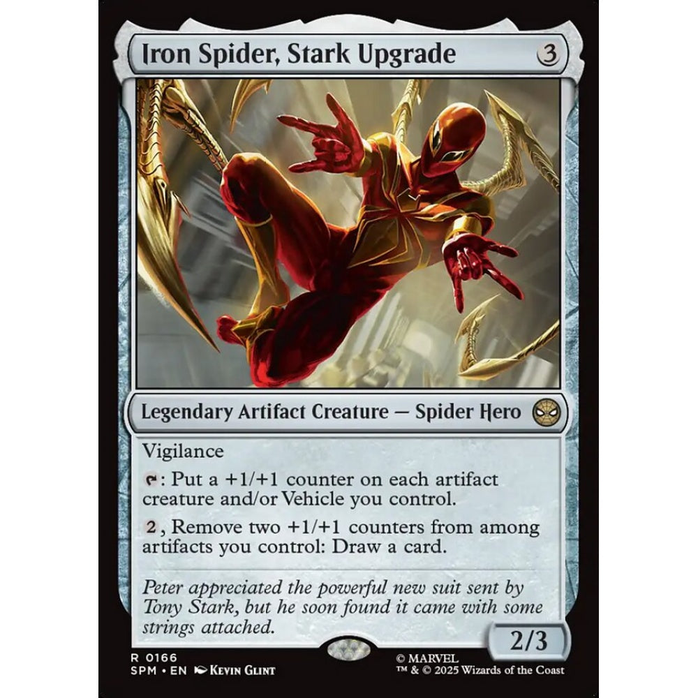 Iron Spider, Stark Upgrade rare 166 Magic the Gathering Marvel's Spider-Man