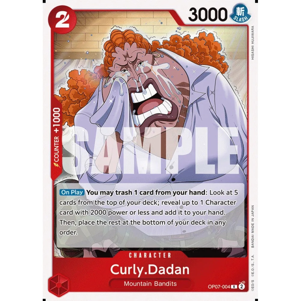 Curly.Dadan, OP07-004, Rare, One Piece, 500 Years in the Future