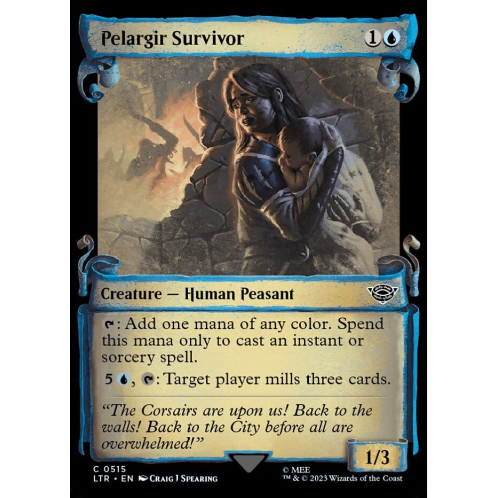 Pelargir Survivor, common, 515, Magic the Gathering, The Lord of the Rings: Tales of Middle-earth