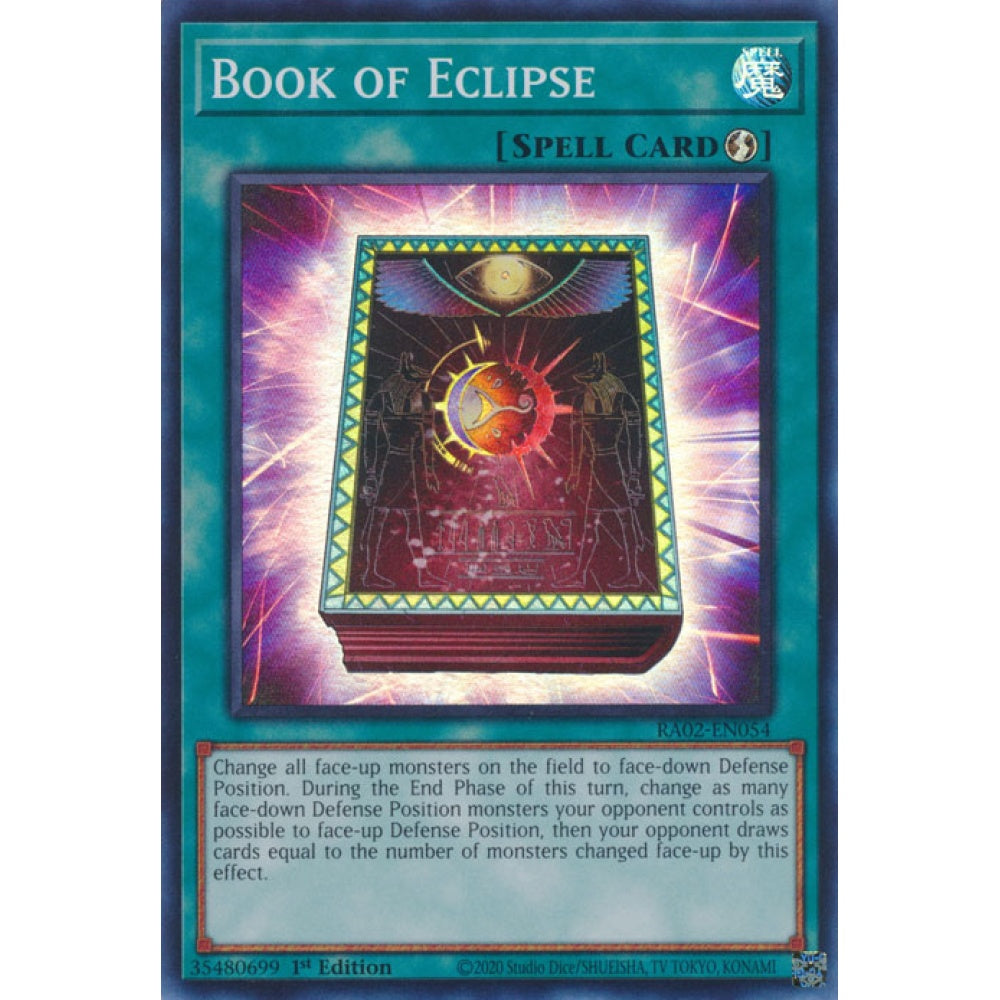 Book of Eclipse RA02-EN054 Platinum Platinum Secret Rare Yu-Gi-Oh 25th Anniversary Rarity Collection II in Art