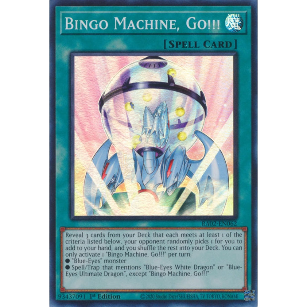 Bingo Machine, Go!!! RA02-EN062 Secret Secret Rare Yu-Gi-Oh 25th Anniversary Rarity Collection II in Art