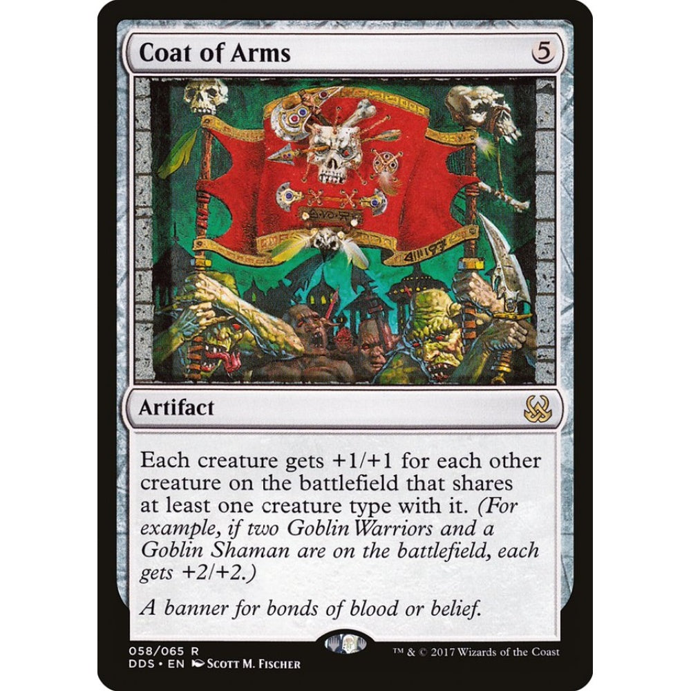 Coat of Arms rare 58 Magic the Gathering Duel Decks: Mind vs. Might