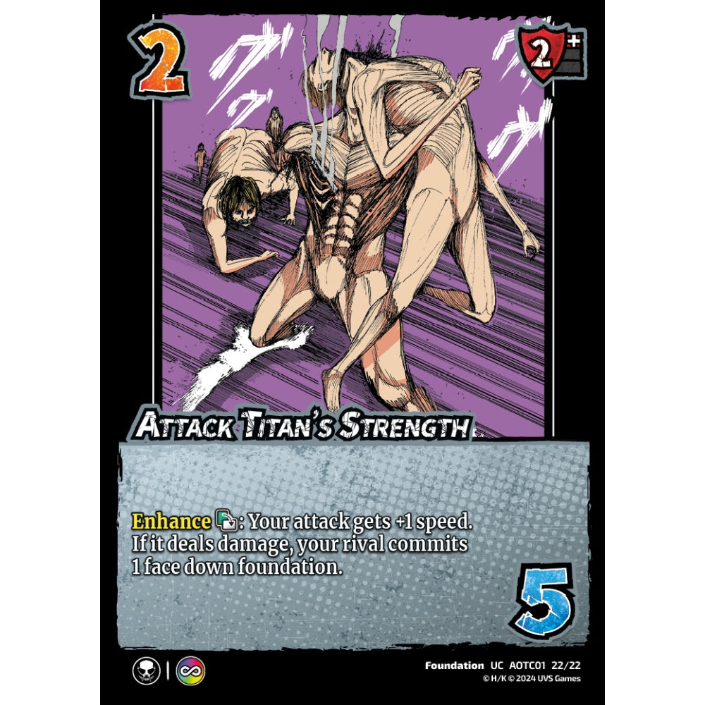 Attack Titan's Strength, 22/22, UC, UniVersus, Attack on Titan: Battle for Humanity