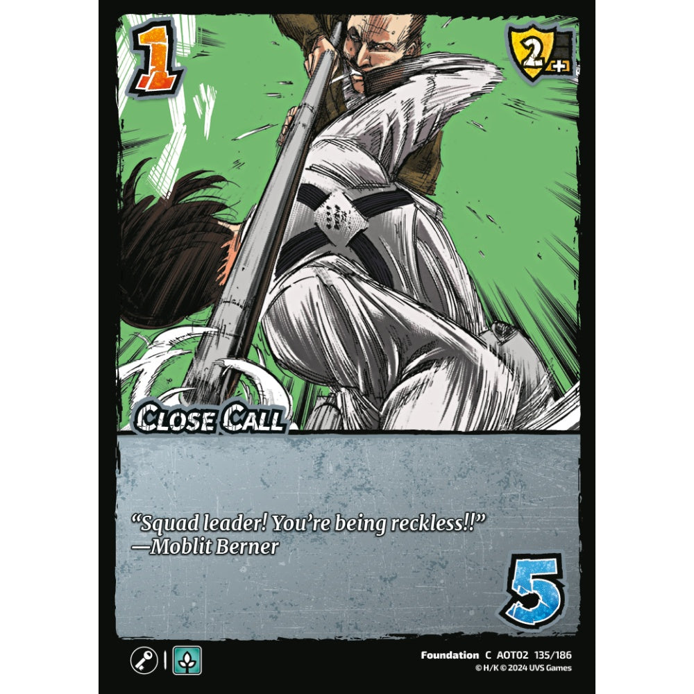 Close Call, 135/186, AOT02, Universus, Attack on Titan: Origins of Power, Foundation, C