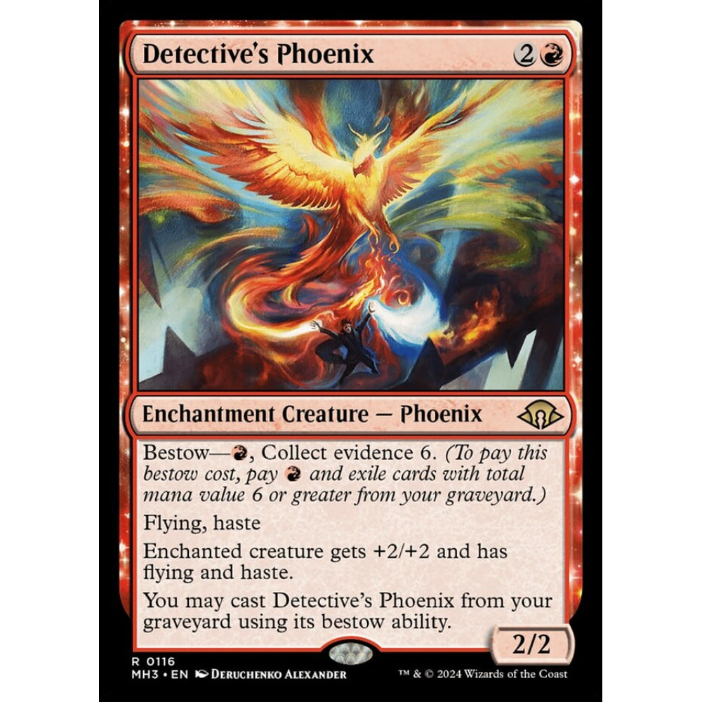 Detective's Phoenix, 116, rare, Magic: The Gathering, Modern Horizons 3
