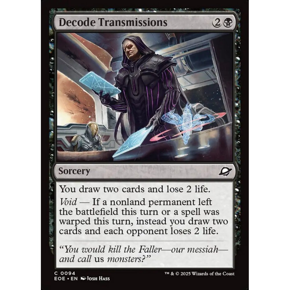 Decode Transmissions common 94 Magic the Gathering Edge of Eternities