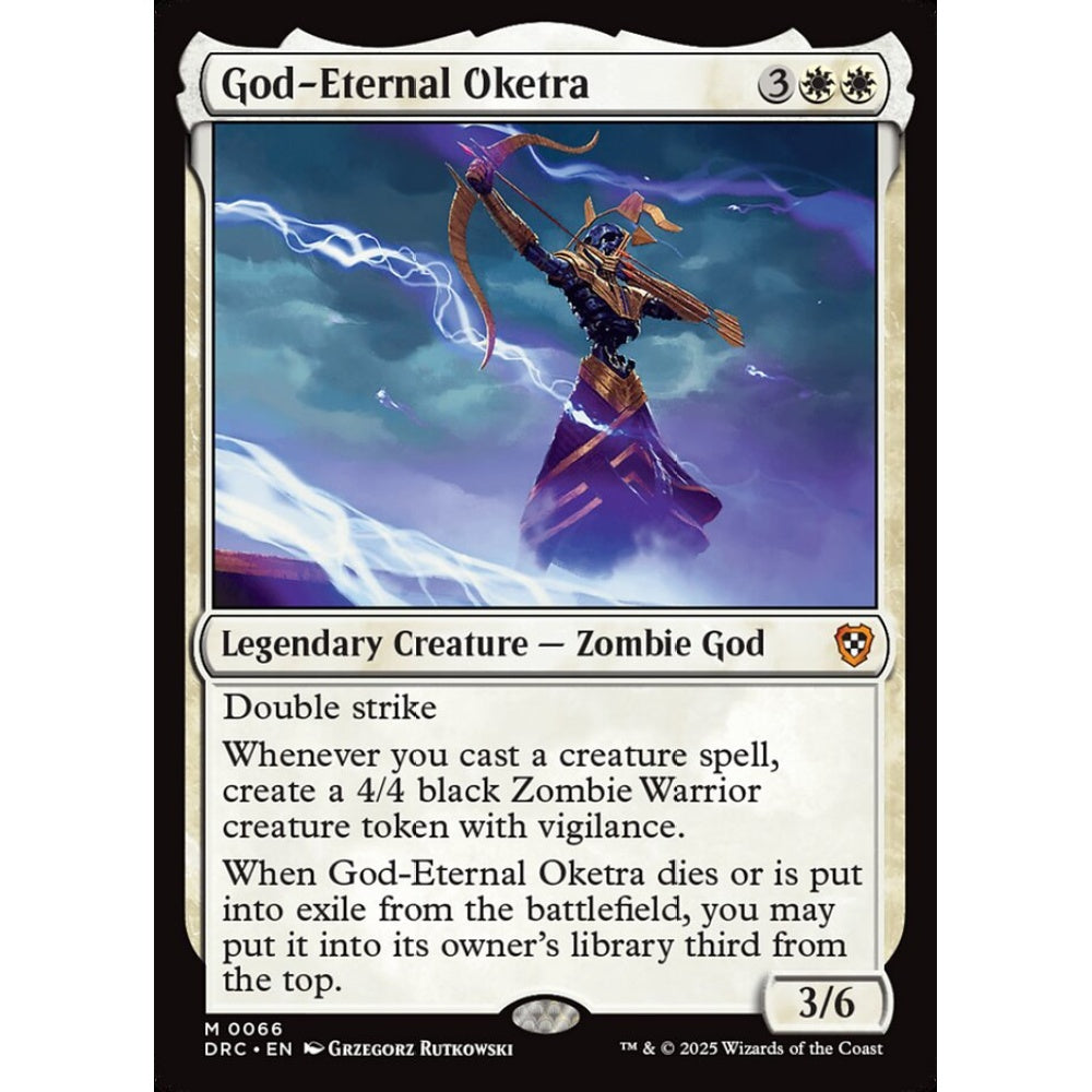 God-Eternal Oketra, 66, mythic, Magic: The Gathering, Aetherdrift Commander