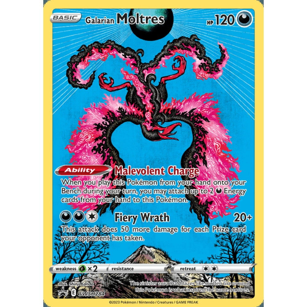 Galarian Moltres - SP SWSH284 Black Star Promo Card Goblin Galarian Moltres - SP SWSH284 Black Star Promo Card Goblin