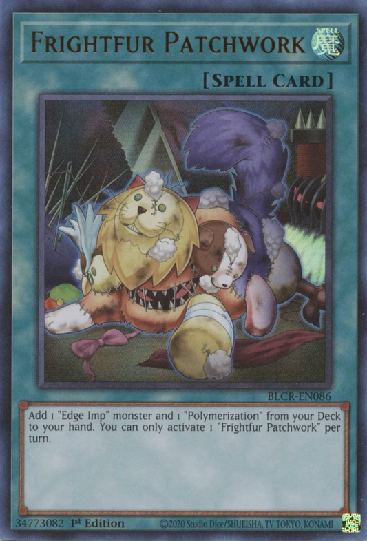 Frightfur Patchwork JUSH-EN015 Rare Rare Yu-Gi-Oh Justice Hunters in Art