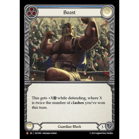 Boast HVY060 Majestic Flesh & Blood Trading Card Game Heavy Hitters in Regular Art