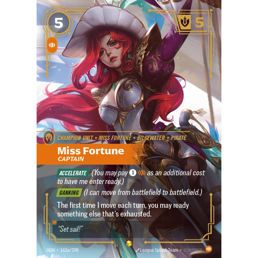 Miss Fortune, Captain OGN-162a/298 Riftbound Card Game Origins Showcase