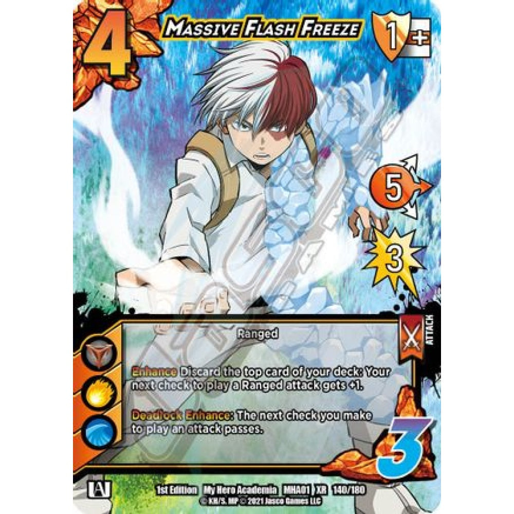 Massive Flash Freeze, 140/180, XR, UniVersus, MHA01 My Hero Academia