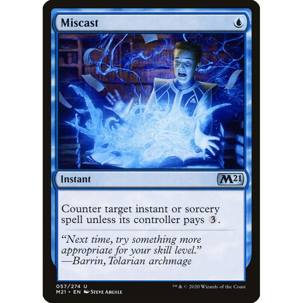 Miscast uncommon 57 Magic the Gathering Core Set 2021