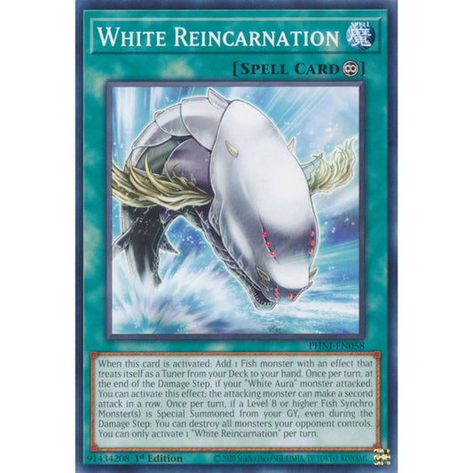 White Reincarnation PHNI-EN058 Common Common Yu-Gi-Oh Phantom Nightmare in Art