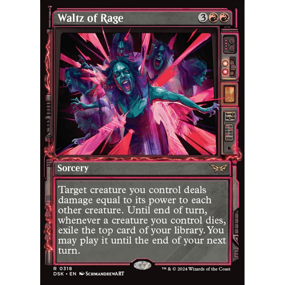 Waltz of Rage, 318, rare, Magic: The Gathering, Duskmourn: House of Horror
