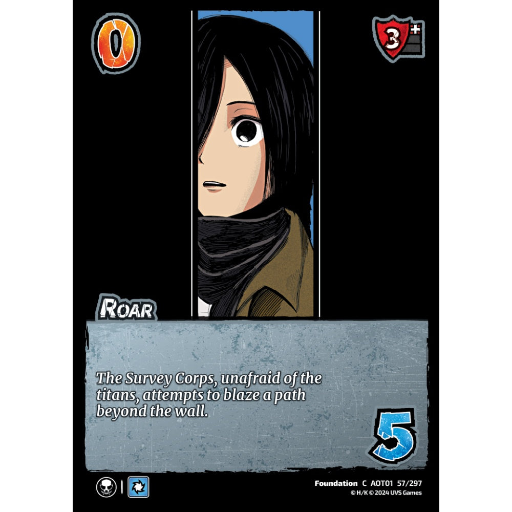 Roar, 57/297, C, UniVersus, Attack on Titan: Battle for Humanity