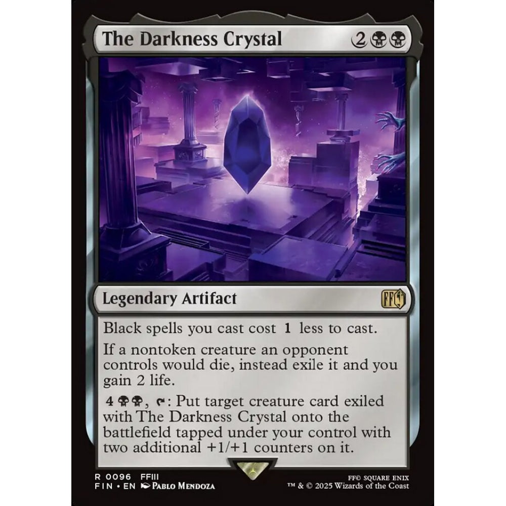The Darkness Crystal rare 96 Magic the Gathering Final Fantasy