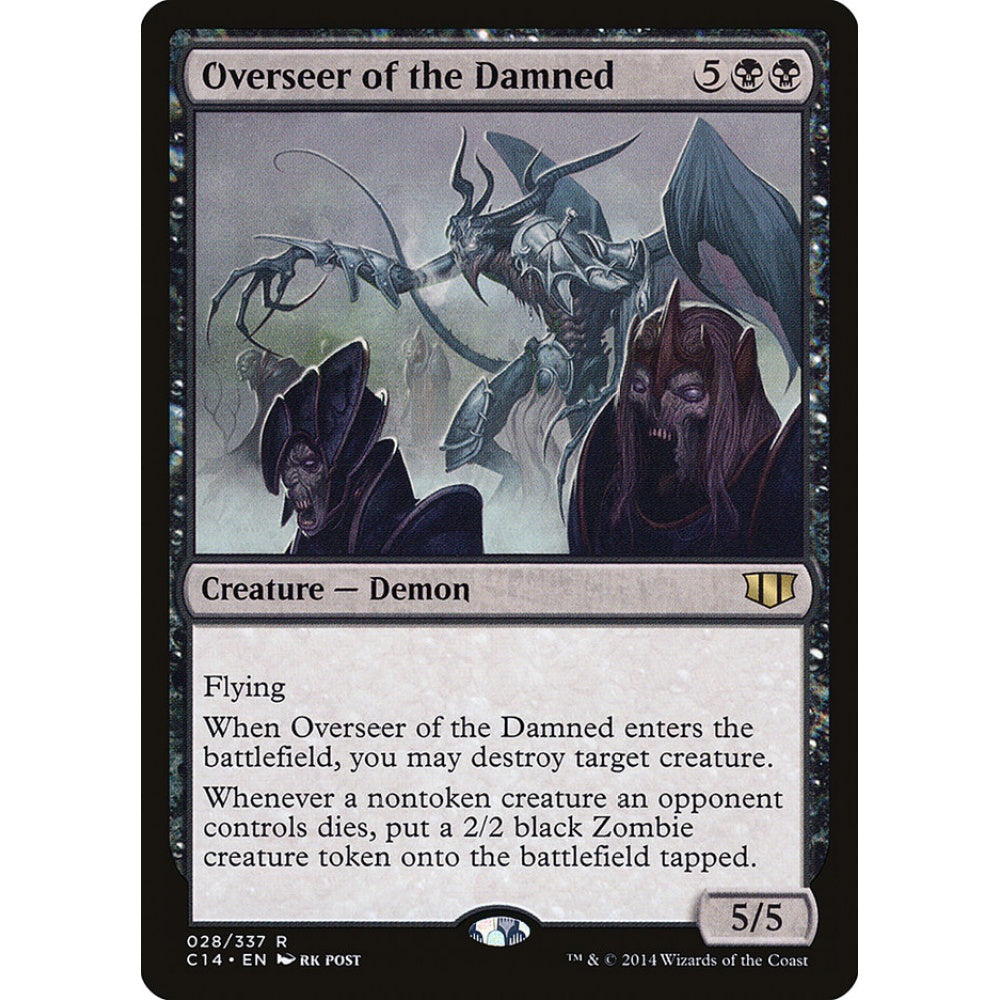 Overseer of the Damned rare 28 Magic the Gathering Commander 2014